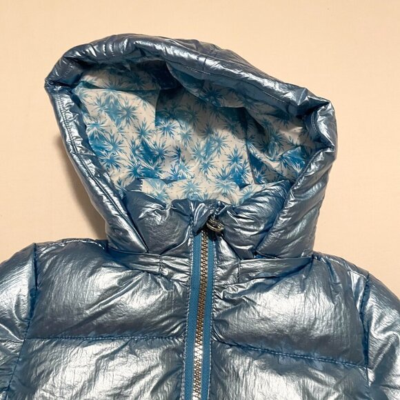 Disney Frozen 2 Metallic Blue Hooded Jacket Toddler Girls 2T - Picture 4 of 16